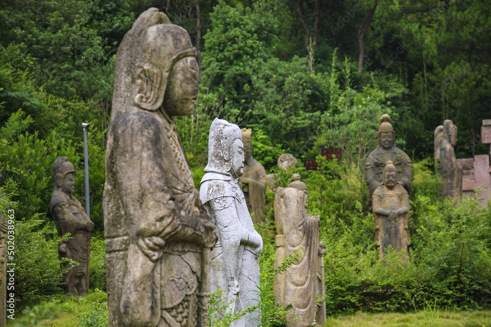 Dongqian lake in southern song dynasty stone carving park Dongqian lake in southern song dynasty stone carving park