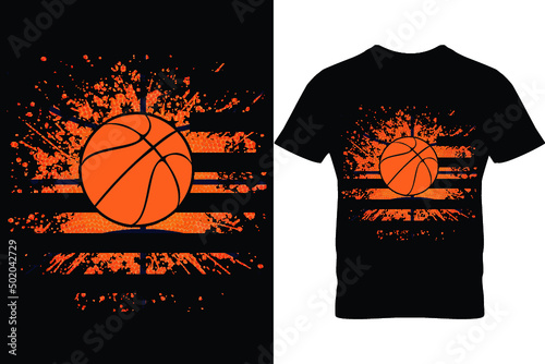 USA Flag basketball Custom T shirt Design