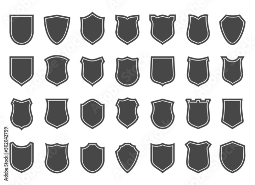 Police shield shapes