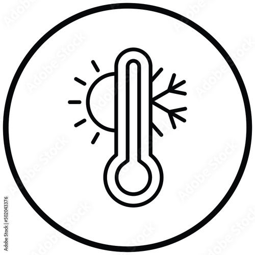 Thermometer Icon Style