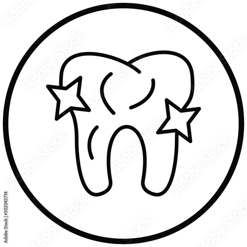 Clean Tooth Icon Style