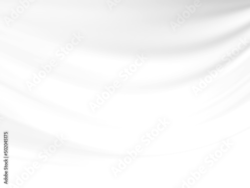 Abstract illustration. blur of, background, curve of white silk texture and shadow, soft, luxurious