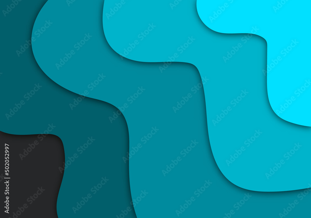 Stylish Modern 3D Paper Cut Art Template with Abstract Curve Shapes Background for Flyer, Banner, Presentation and Poster Stylish Modern 3D Paper Cut Art Template with Abstract Curve Shapes Background for Flyer, Banner, Presentation and Poster