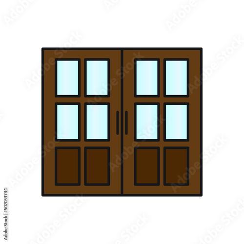 door vector for website symbol icon presentation