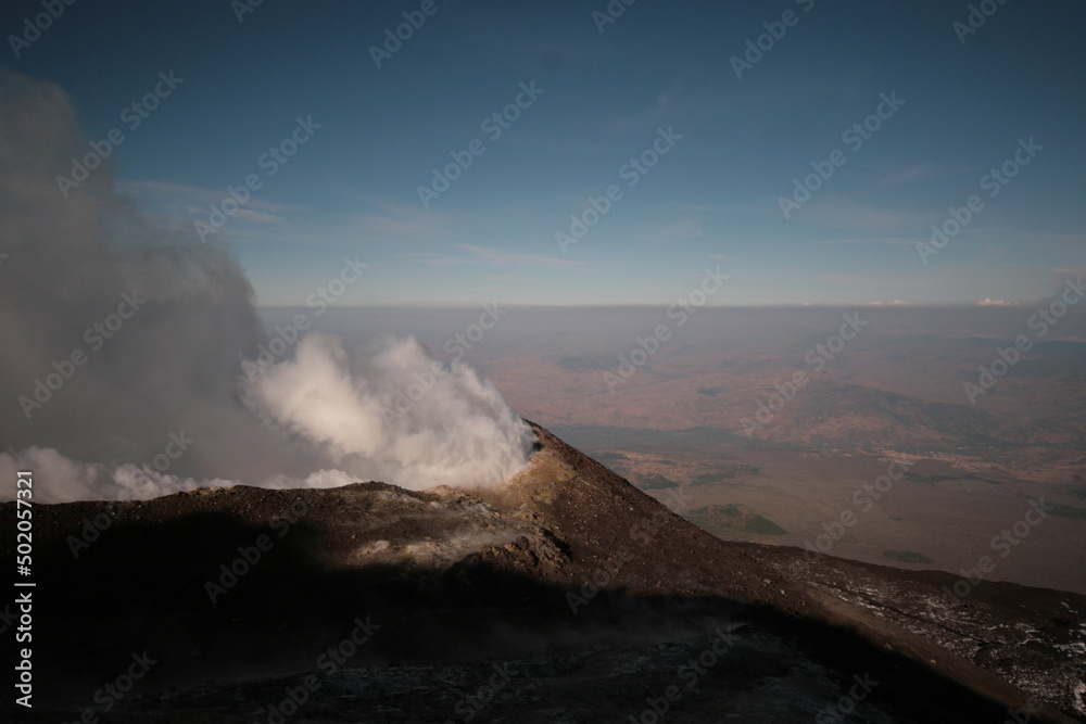 Mount Etna is one of the world's most active volcanoes and is in an almost constant state of activity.