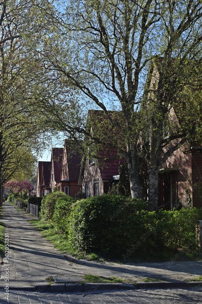 Typische Backsteinhäuser in Norden, Ostfriesland