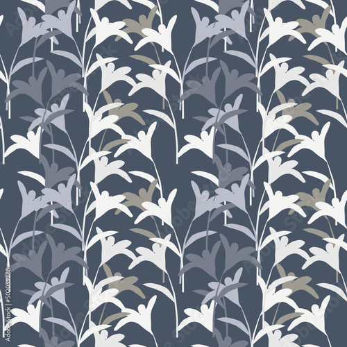Abstract elegance pattern with floral background. Fabric pattern concept, wallpaper, wrapping, paper, bed sheet © Kullaya