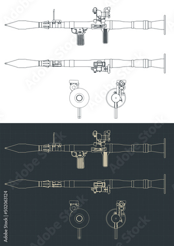 Hand-held anti-tank grenade launcher blueprints