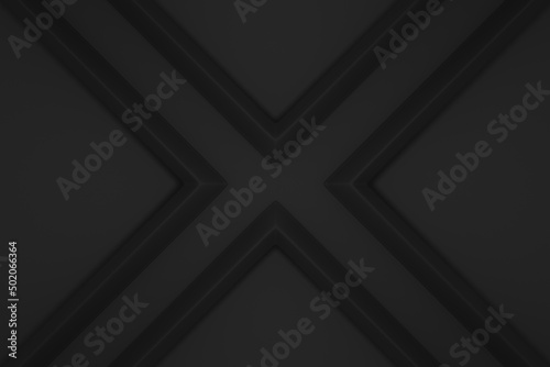 Abstract minimal black background sport , 3D rendering , pattern texture
