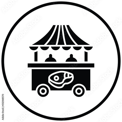 Meat Stall Icon Style