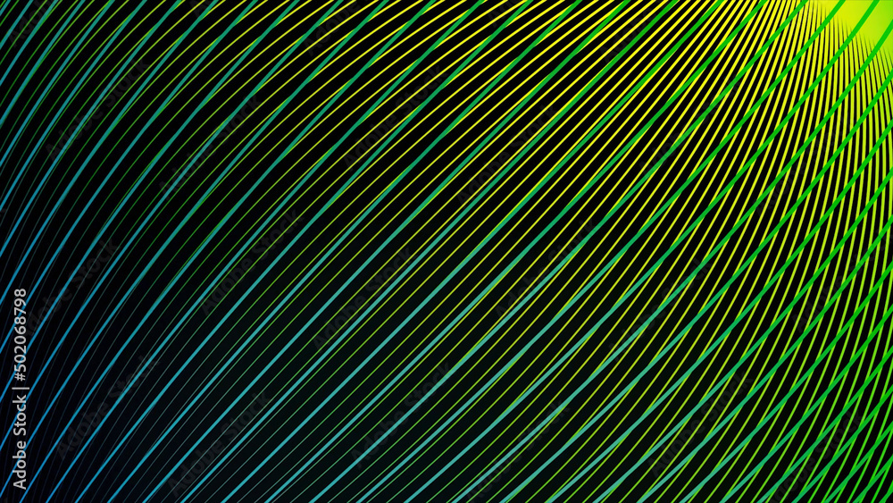 Fototapeta premium Abstract design background of lines technological concept. Abstract motion streak of line background, shining lights, energy waves and particles, seamless loop