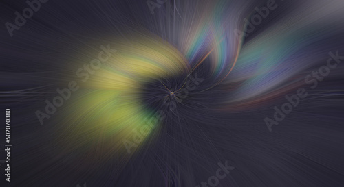 abstract background waves floral multicolor yellow and dark blue