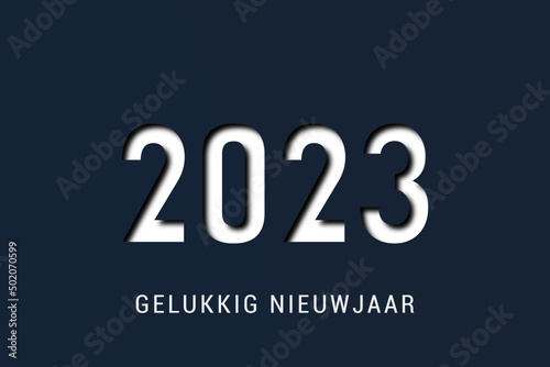 2023 - gelukkig nieuwjaar 2023	 photo