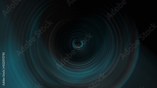 blue and black circular waves abstract background