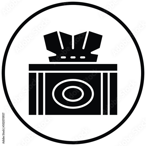 Tissue Box Icon Style