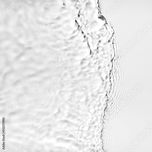 Flat lay creative water ripple waves background for product or cosmetic mockup with copy space.