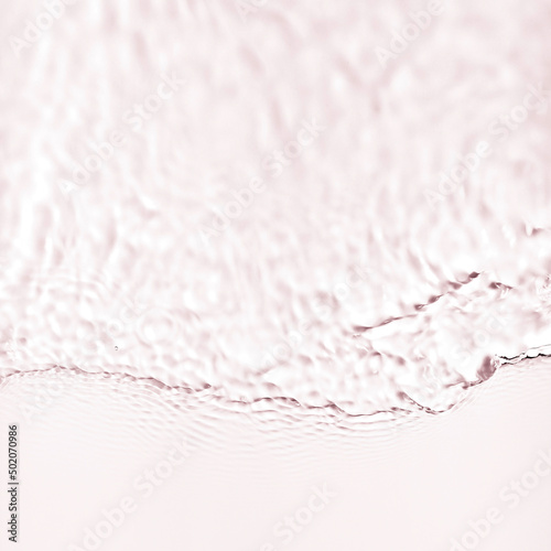 Flat lay creative water ripple waves background for product or cosmetic mockup with copy space.