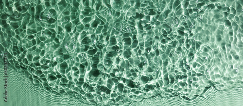 green water wave splash surface. abstract background. banner