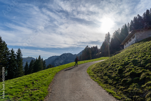 Schweiz bei Oberiberg in der Nähe von Roggenstock bei Schwyz photo