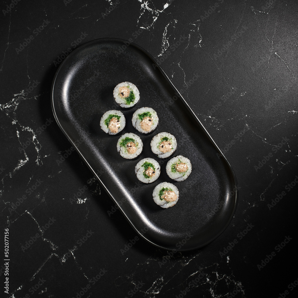 Overhead japanese sushi food, Fresh and delicious Overhead japanese sushi food, Fresh and delicious
