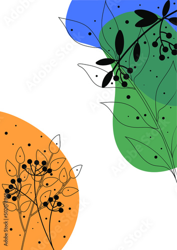 vector abstract floral background