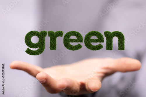 word green Concept creative...