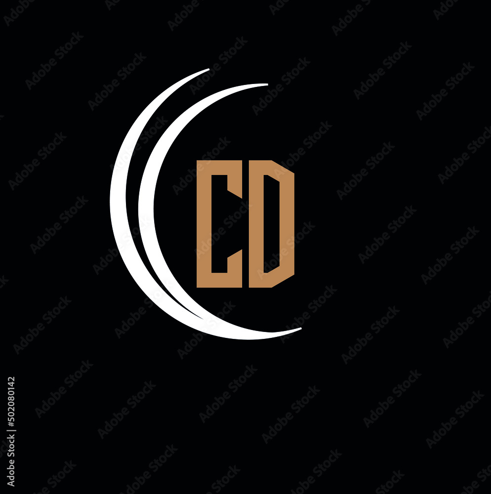 Obraz premium CD letter logo design, cd icon design, cd vector logo