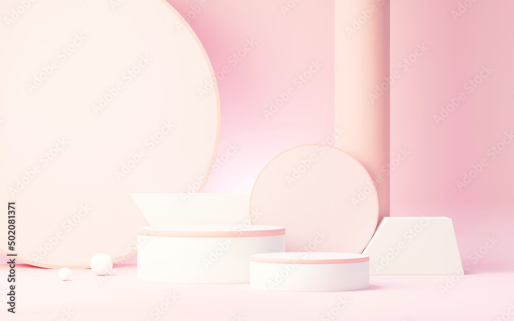 3d render abstract display podium platform for product presentation and advertising. Minimal scene backdrop with clean design. Vacant pedestal for mock up. Empty stage with pastel color for cosmetic. 3d render abstract display podium platform for product presentation and advertising. Minimal scene backdrop with clean design. Vacant pedestal for mock up. Empty stage with pastel color for cosmetic.