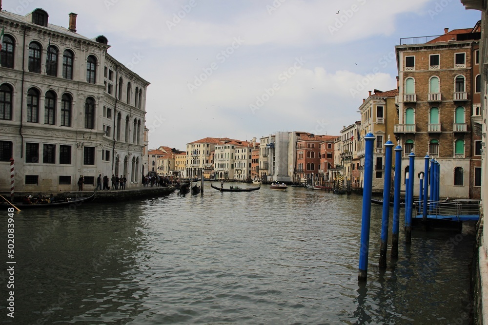 Italy, Veneto: Foreshortening of Venice.