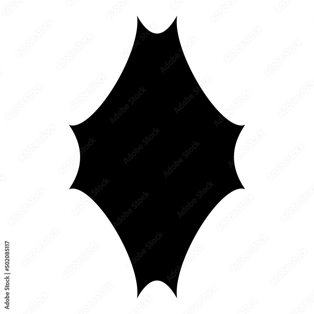 Obraz premium Stained Glass Rhombic Flat Icon Isolated On White Background