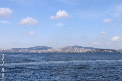 istanbul anatolian side from sea view
