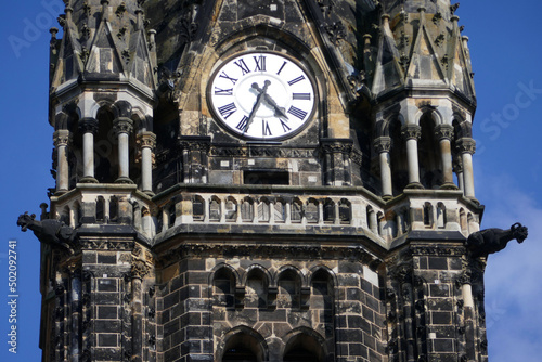 Turmuhr der Peterskirche in Leipzig