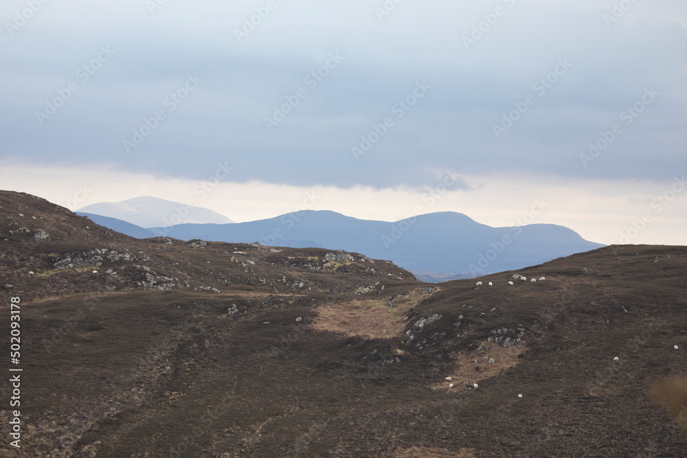 Rugged landscape of the Isle of Lewis, Outer Hebrides, Scotland, Scotland, United Kingdom Rugged landscape of the Isle of Lewis, Outer Hebrides, Scotland, Scotland, United Kingdom
