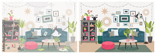 Living Room Interior Composition