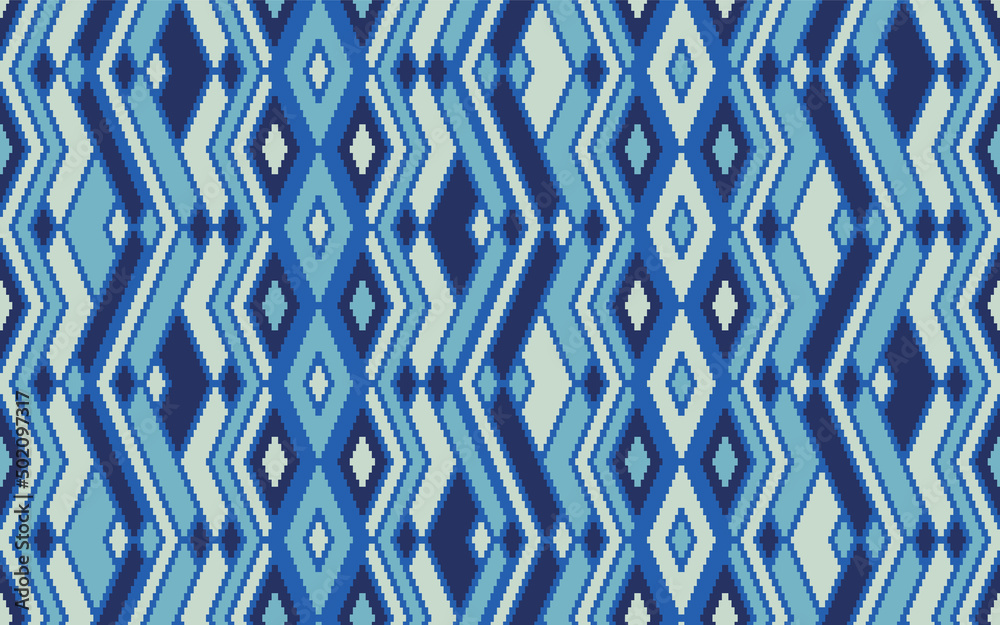Asymmetric rhombus traditional motifs vector geometric pattern. Asymmetric rhombus traditional motifs vector geometric pattern.