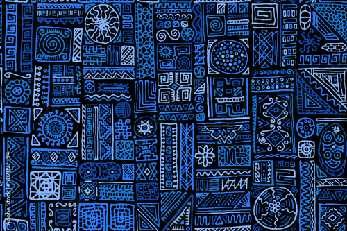 Traditional african vector seamless pattern design