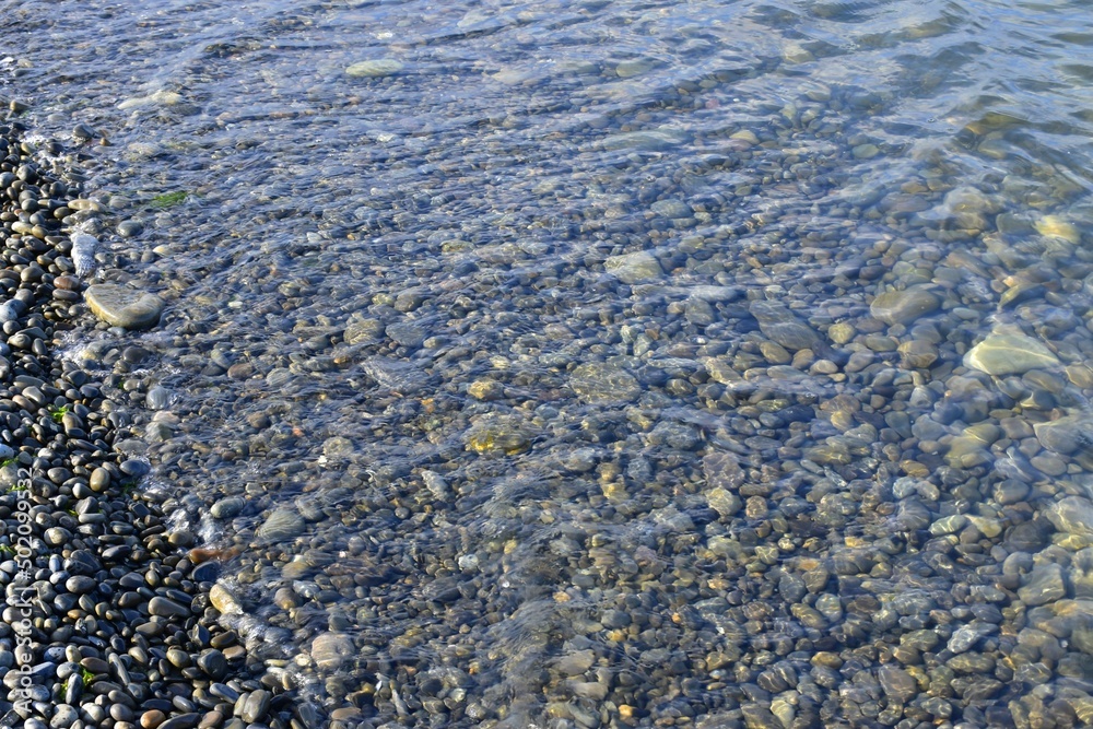 Rocky seashore. Clear sea water.Black Sea.Russia. Rocky seashore. Clear sea water.Black Sea.Russia.