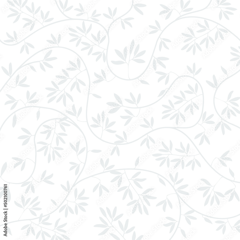 Two color vector floral pattern. Design for wallpaper, wrapping paper ...