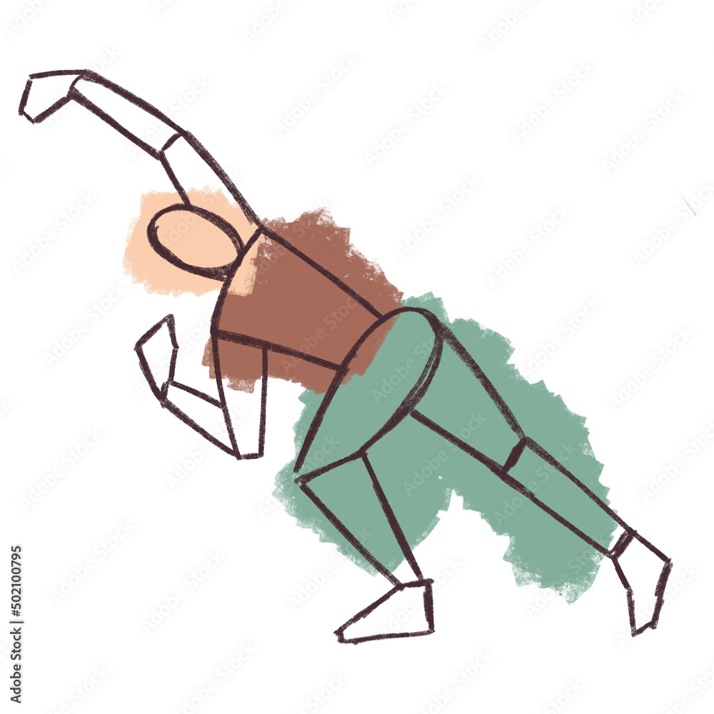 Sketch of Female figure.Sketch of a female figure in a modern abstract style Sketch of Female figure.Sketch of a female figure in a modern abstract style