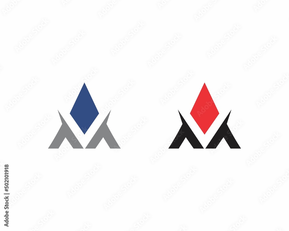 Abstract AM MA Letters Logo Icon 004 Abstract AM MA Letters Logo Icon 004