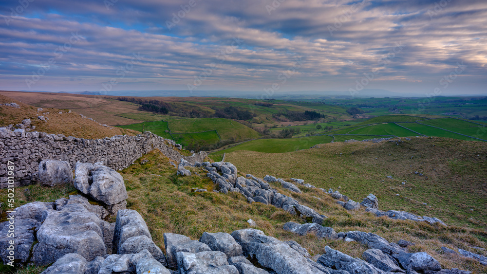 The view from Malham Ling over Gordale Bridge The view from Malham Ling over Gordale Bridge