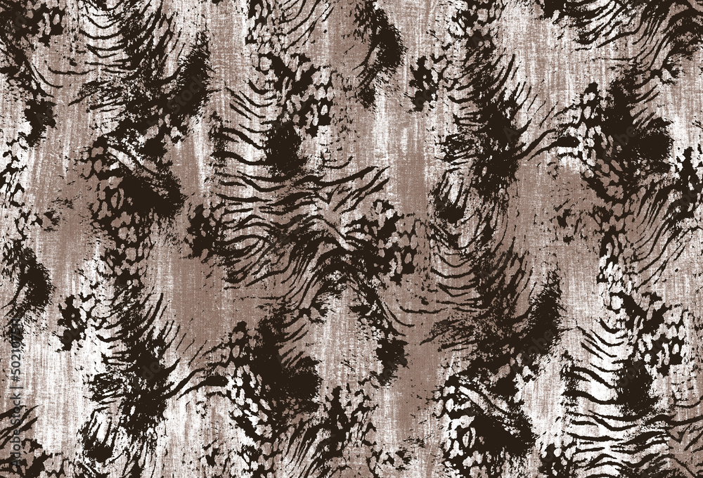 Seamless leopard pattern, animal print. Seamless leopard pattern, animal print.