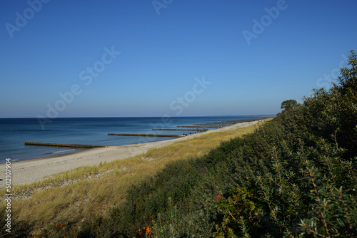 Baltic Sea coast  beach near Zingst on the Baltic Sea  Mecklenburg-Vorpommern  Germany