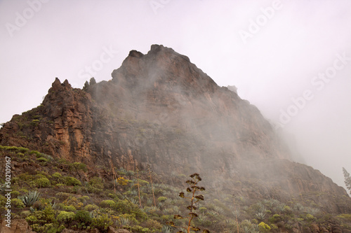 Gran Canaria, central mountainous part of the island, Las Cumbres, ie The Summits , landscapes along popular hiking route Camino de Plata, the Silver Path