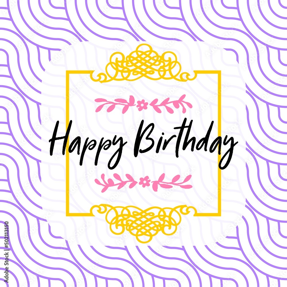 Happy birthday retro vector illustration for celebration various different background, invitation card, houshold element, party related item Happy birthday retro vector illustration for celebration various different background, invitation card, houshold element, party related item