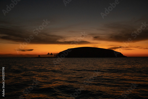 Sunset at the Abrolhos archipelago in Bahia  Brazil