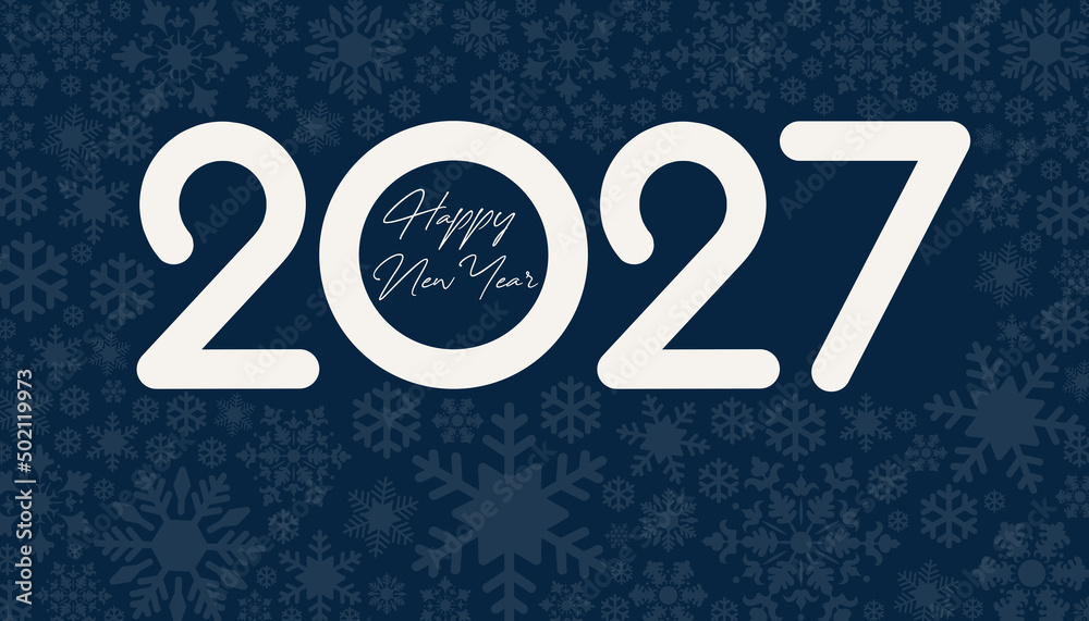 2027 Happy New Year in golden design, Holiday greeting card design. 2027 Happy New Year in golden design, Holiday greeting card design.
