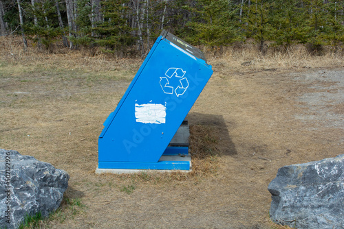 Bear and Wildlife Proof Garbage and Recycling Disposal Box in Parks Area