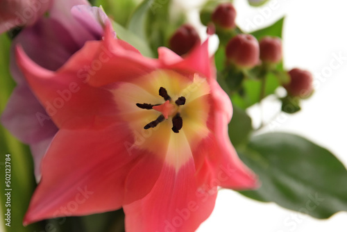 Tulips  mix flowers bouquet