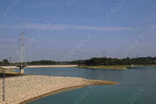 Sunny view of the Renyitan Dam